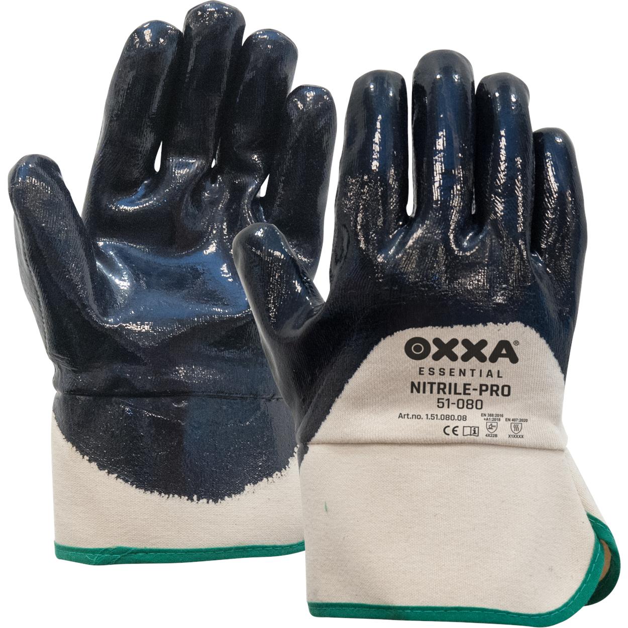 OXXA Essential Handschoenen Nitrile-Pro 51-080 donkerblauw-wit
