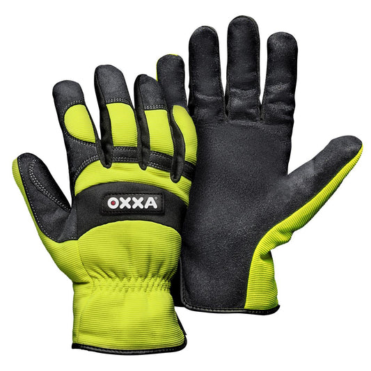 OXXA Premium Handschoen X-Mech 51-610 zwart-geel