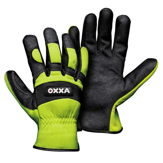 OXXA Premium Handschoen X-Mech-Thermo 51-615 zwart-geel