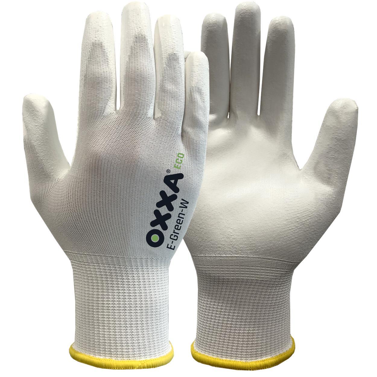 OXXA Premium ECO Handschoen E-Green-W 52-100 grip ventilatie wit