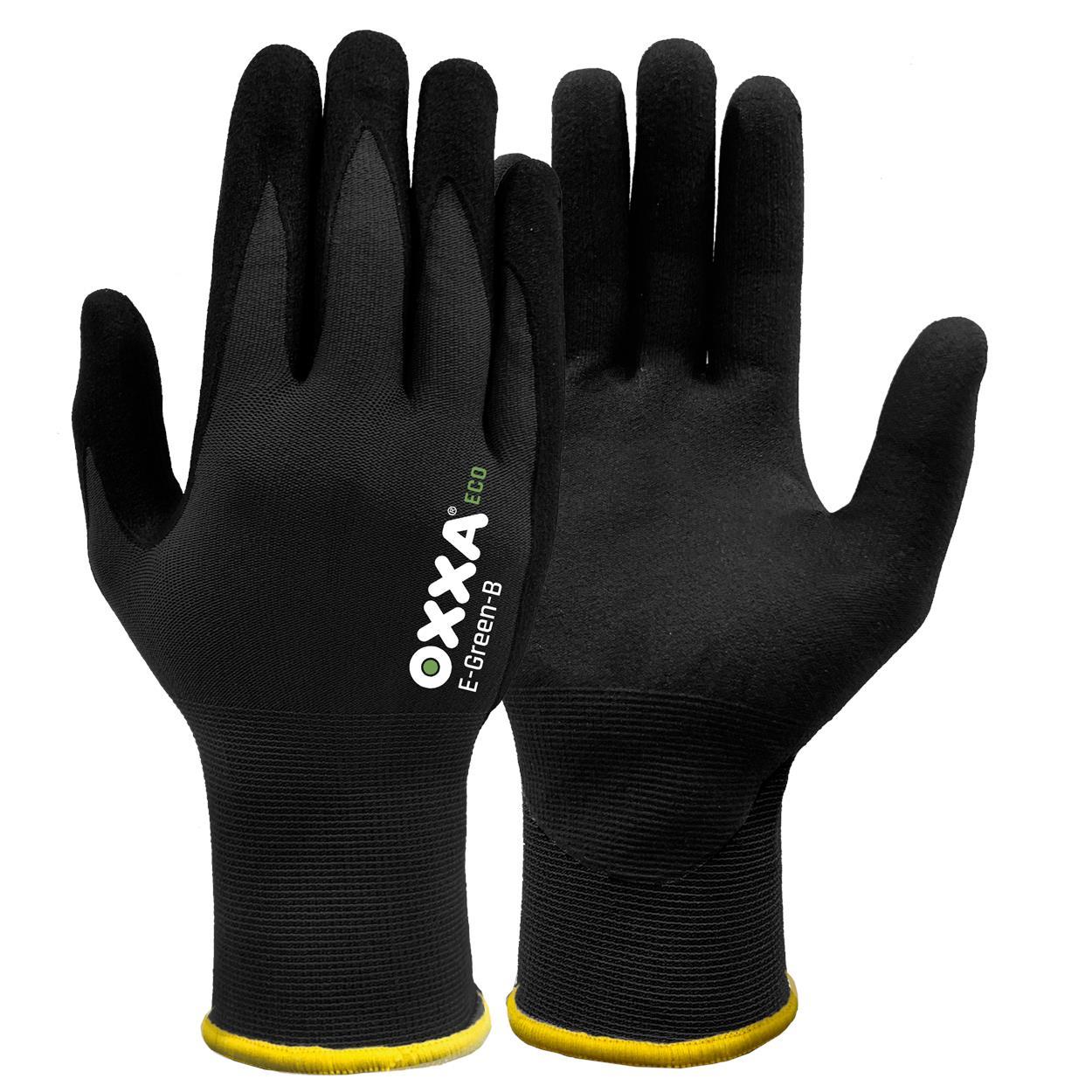 OXXA Premium ECO Handschoen E-Green-B 52-110 grip ventilatie zwart