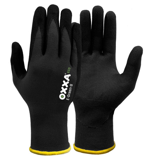 OXXA Premium ECO Handschoen E-Green-B 52-110 grip ventilatie zwart
