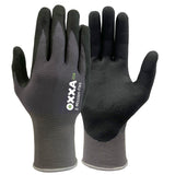 OXXA Premium ECO Handschoen E-Mission-Flex 52-200 grip touchscreen zwart-grijs