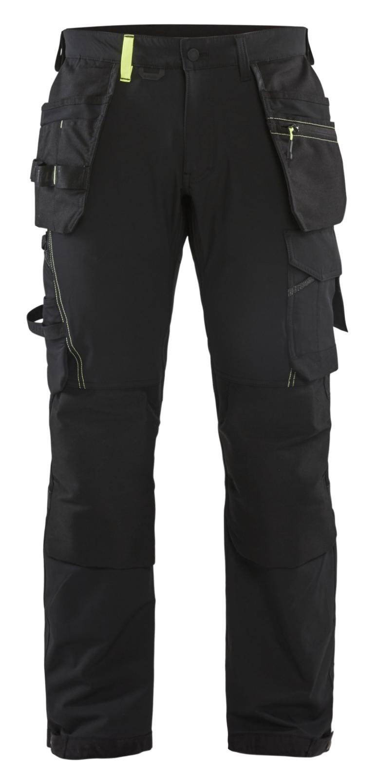Blaklader Broeken 15221645 zwart-fluo geel(9933)