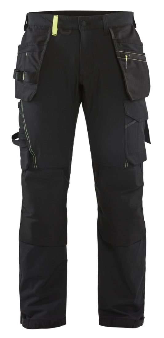 Blaklader Broeken 15221645 zwart-fluo geel(9933)