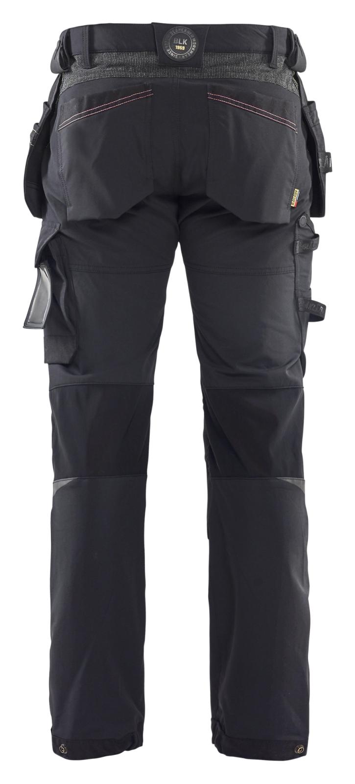 Blaklader Broeken 15221645 zwart-rood(9956)