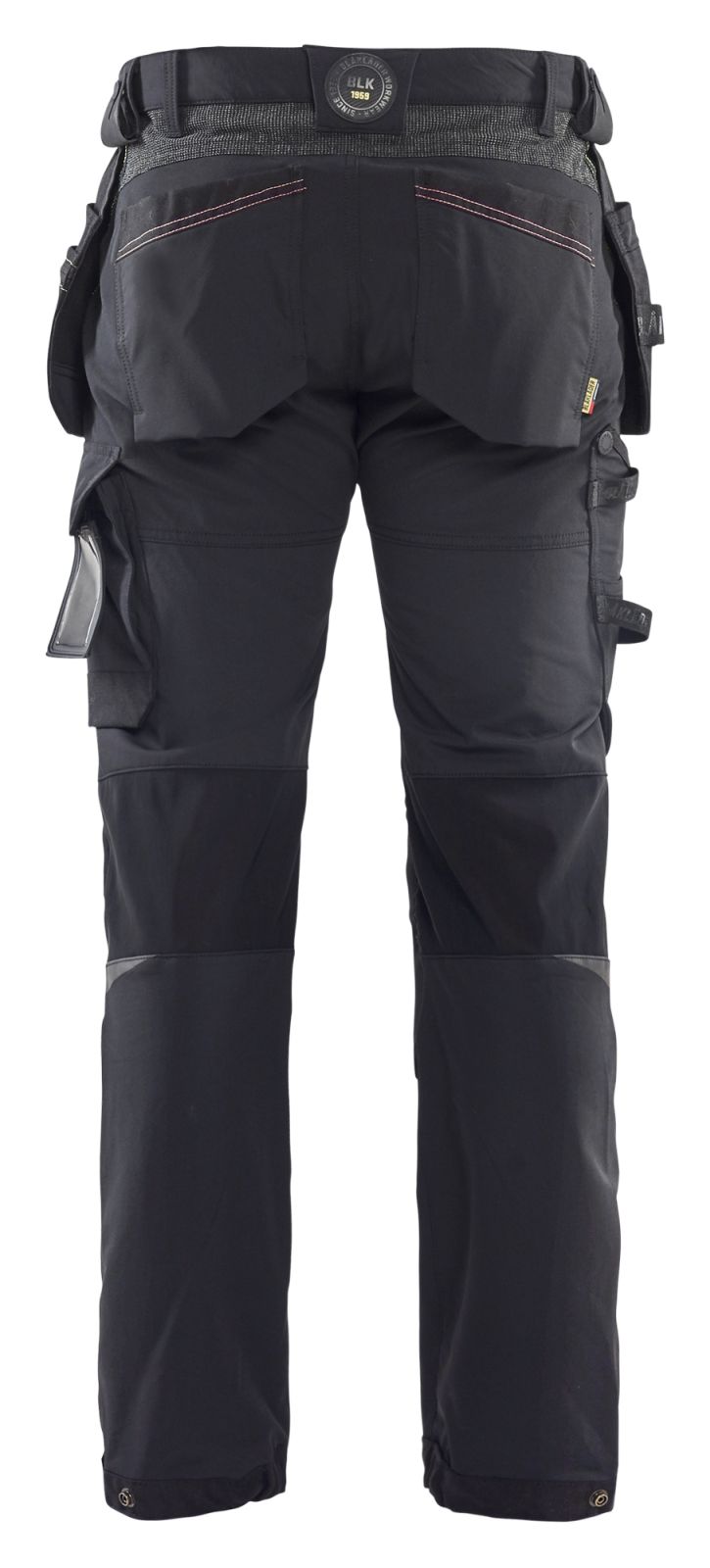 Blaklader Broeken 15221645 zwart-rood(9956)