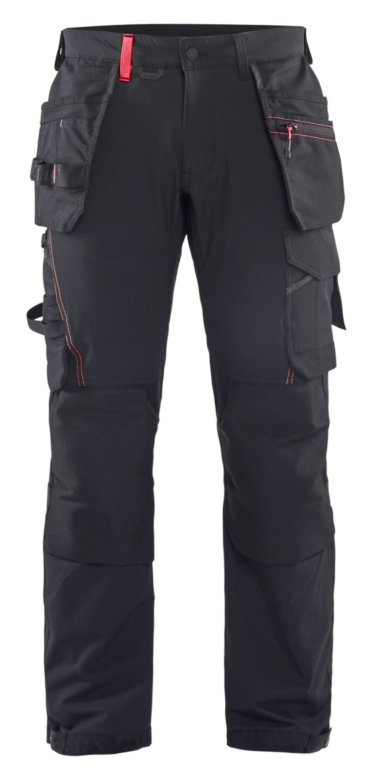 Blaklader Broeken 15221645 zwart-rood(9956)