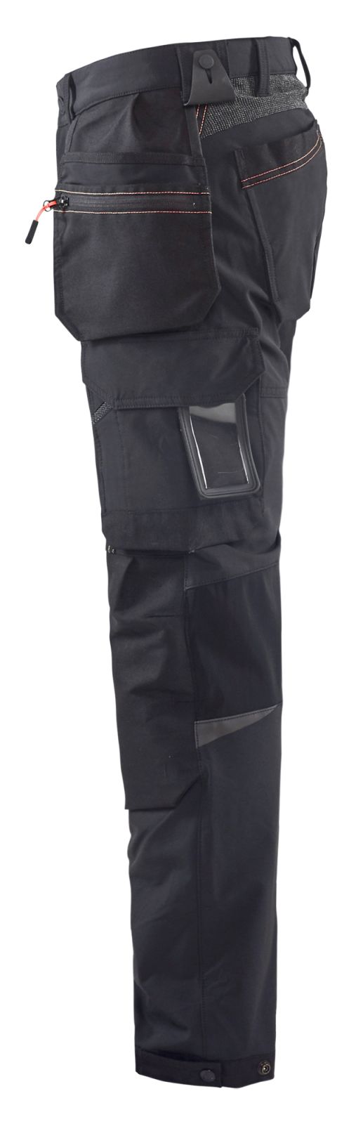 Blaklader Broeken 15221645 zwart-rood(9956)