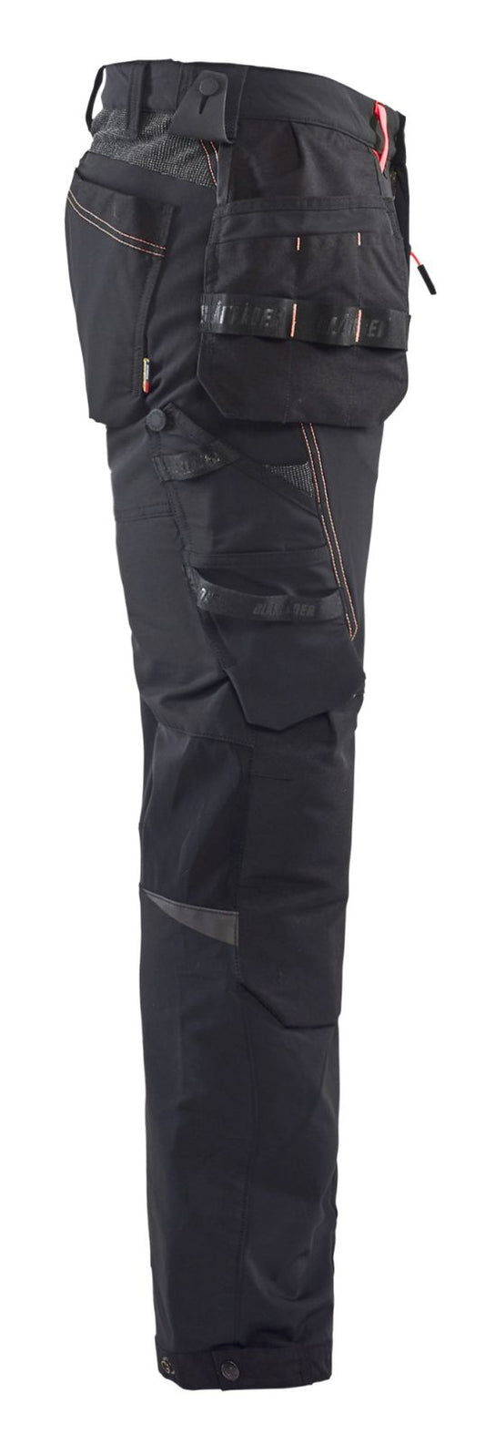 Blaklader Broeken 15221645 zwart-rood(9956)