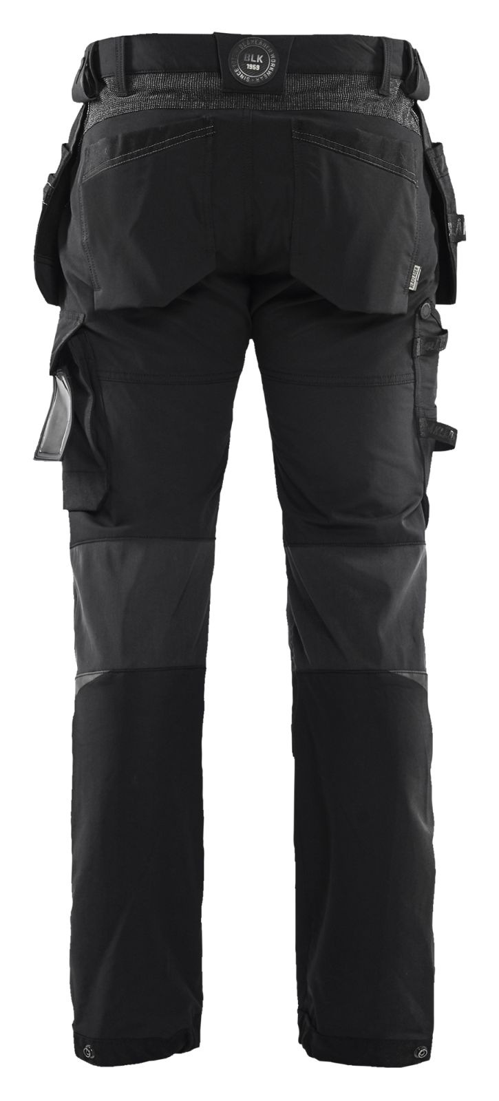 Blaklader Broeken 15221645 zwart-donkergrijs(9998)