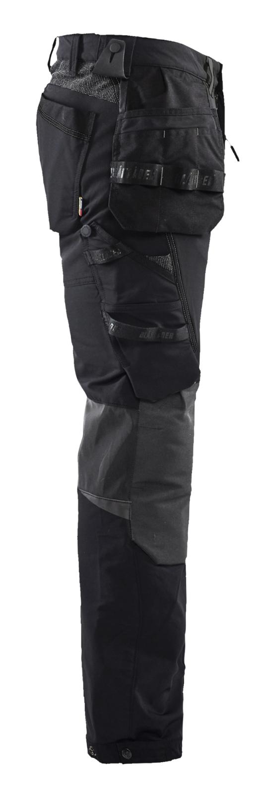 Blaklader Broeken 15221645 zwart-donkergrijs(9998)