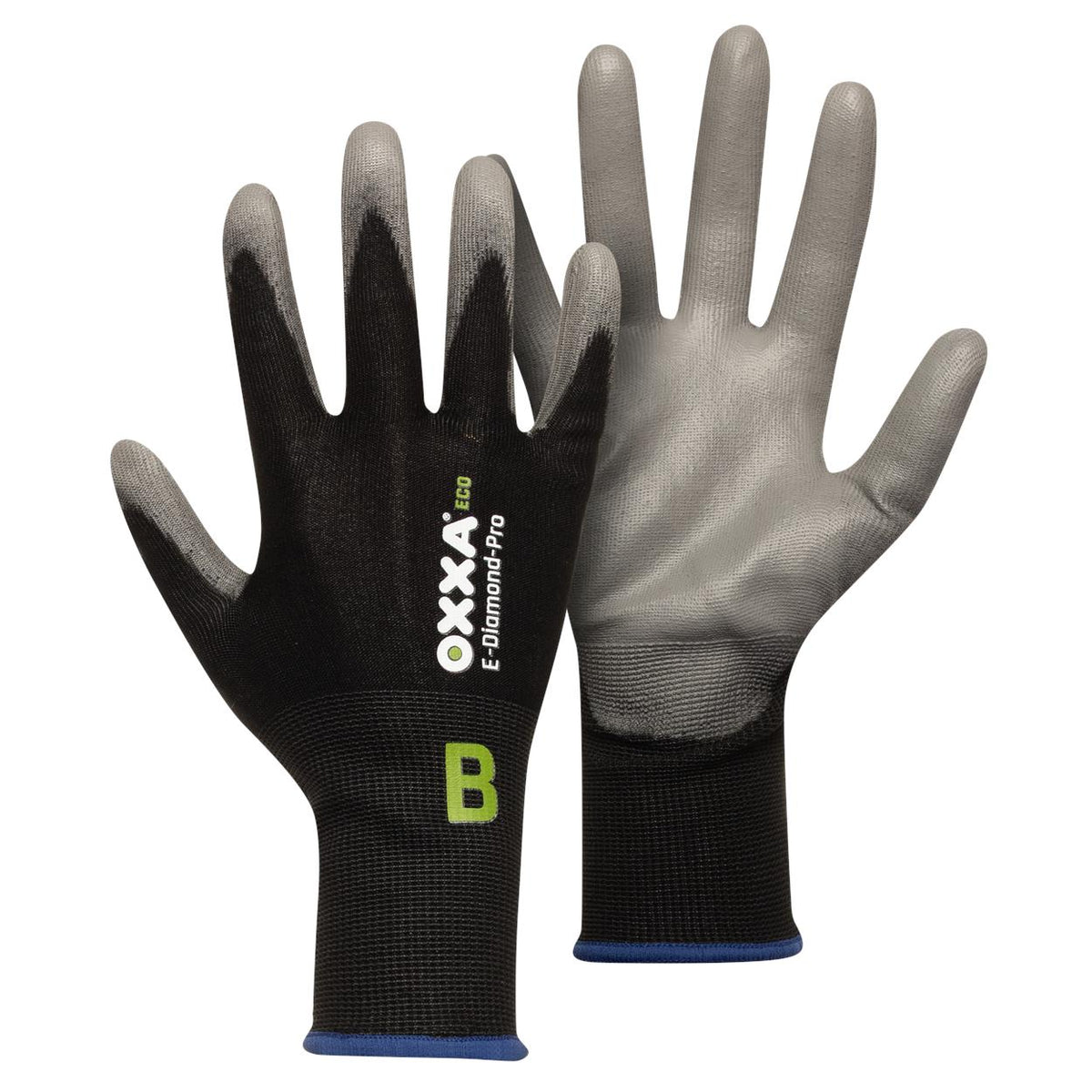 OXXA Premium ECO Handschoen E-Diamond-Pro 52-770 Cut B snijbescherming grijs-zwart