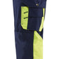 Blaklader Broeken 15291370 HiVis marineblauw-geel(8833)