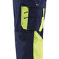 Blaklader Broeken 15291370 HiVis marineblauw-geel(8833)