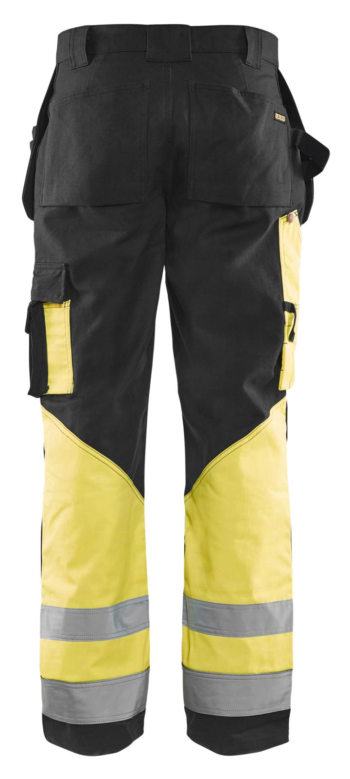 Blaklader Broeken 15291370 HiVis zwart-geel(9933)