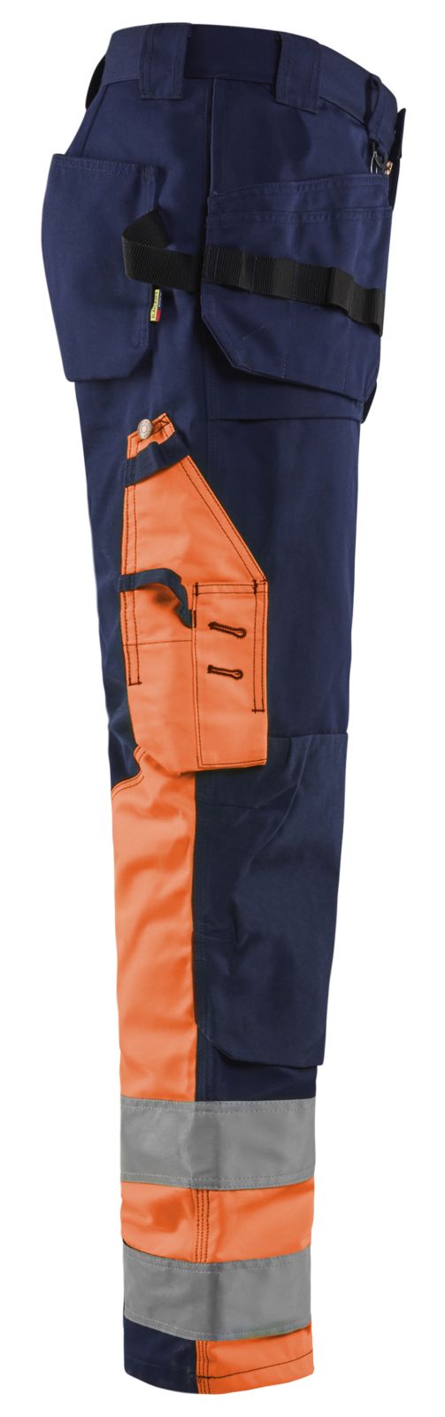 Blaklader Broeken 15291860 HiVis marineblauw-oranje(8953)