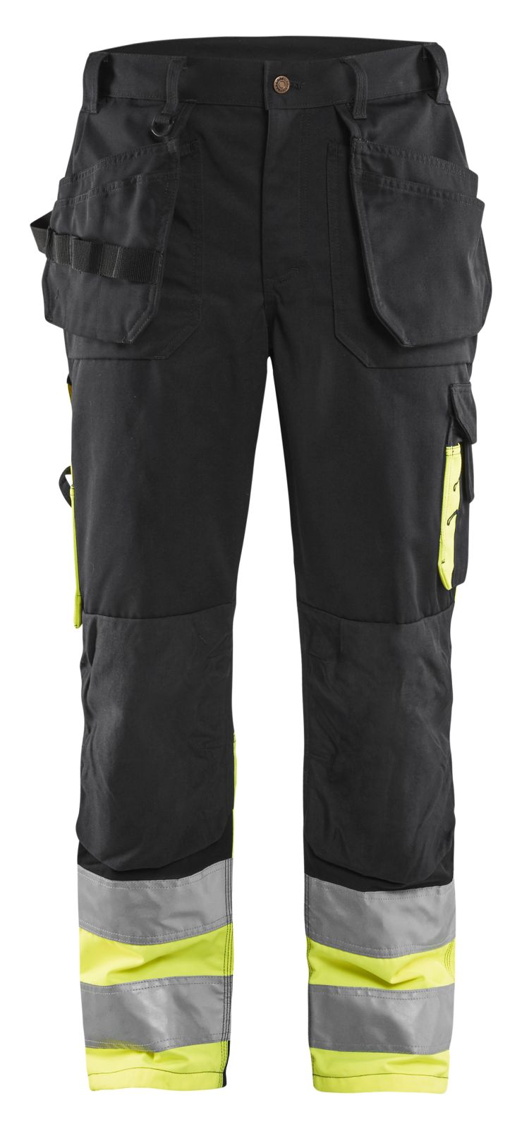 Blaklader Broeken 15291860 HiVis zwart-geel(9933)