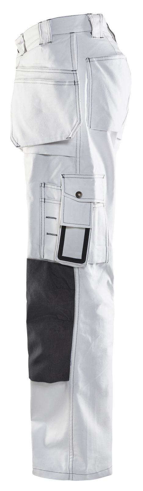 Blaklader Werkbroeken 15311210 wit-donkergrijs(1098)