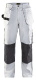 Blaklader Werkbroeken 15311210 wit-donkergrijs(1098)