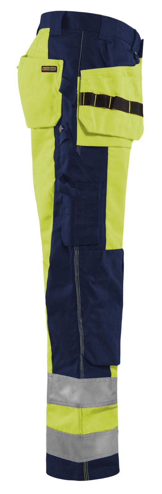 Blaklader Broeken 15331860 HiVis fluo geel-marineblauw(3389)