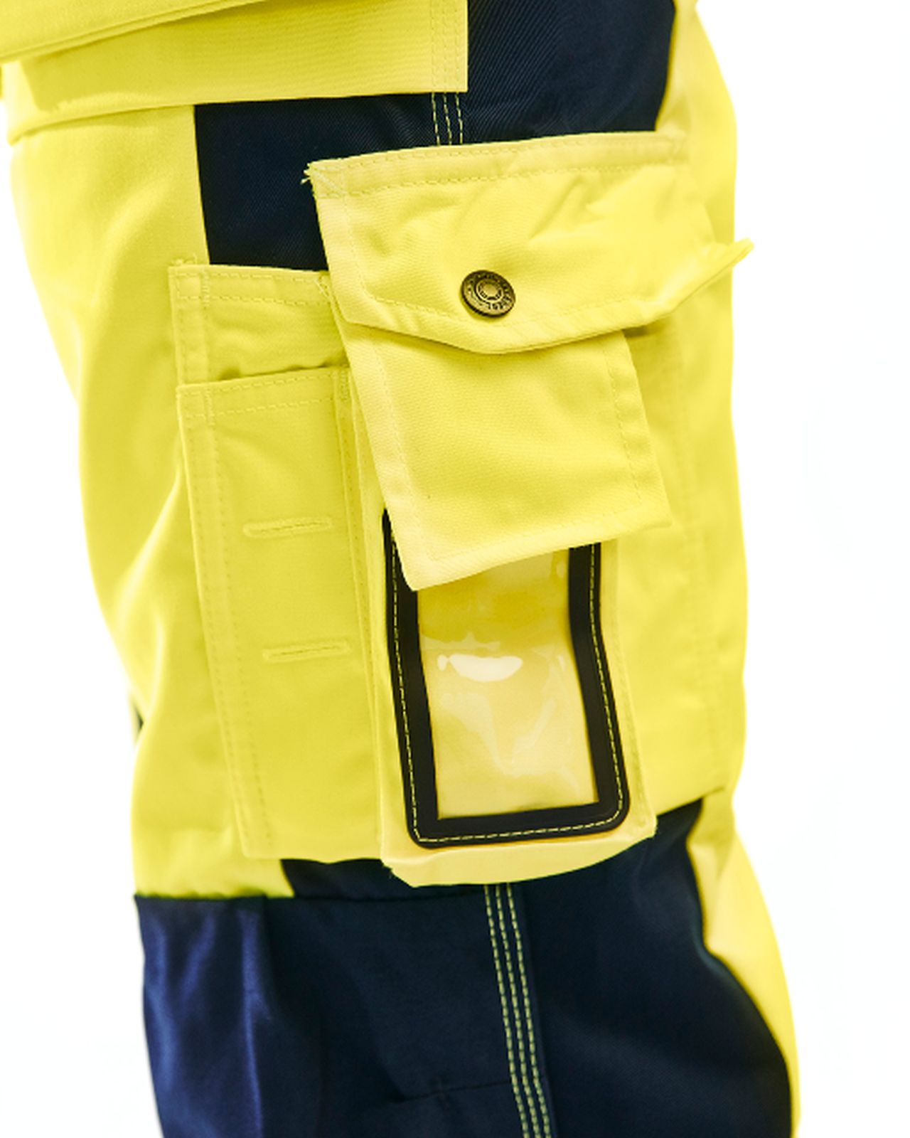 Blaklader Broeken 15331860 HiVis fluo geel-marineblauw(3389)