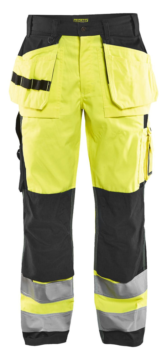 Blaklader Broeken 15331860 HiVis fluo geel-zwart(3399)