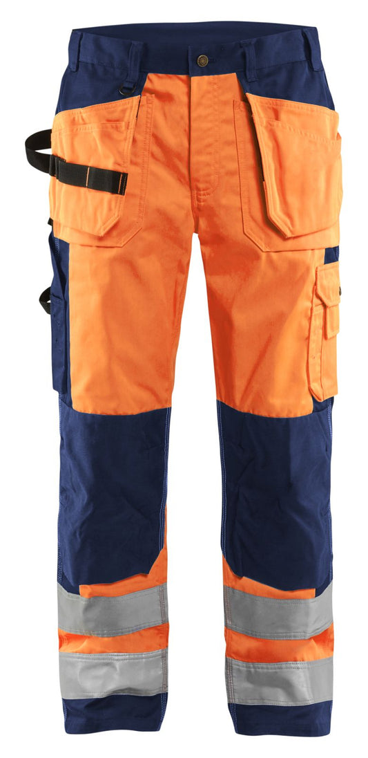 Blaklader Broeken 15331860 HiVis fluo oranje-marineblauw(5389)