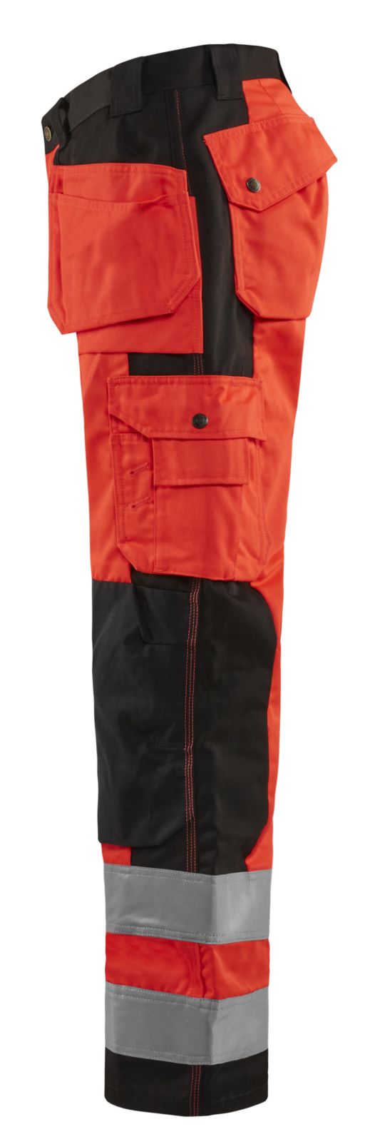 Blaklader Broeken 15331860 HiVis fluo rood-zwart(5599)
