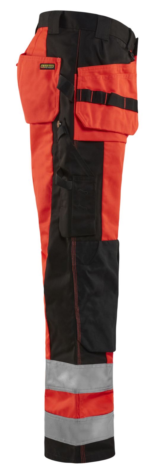 Blaklader Broeken 15331860 HiVis fluo rood-zwart(5599)