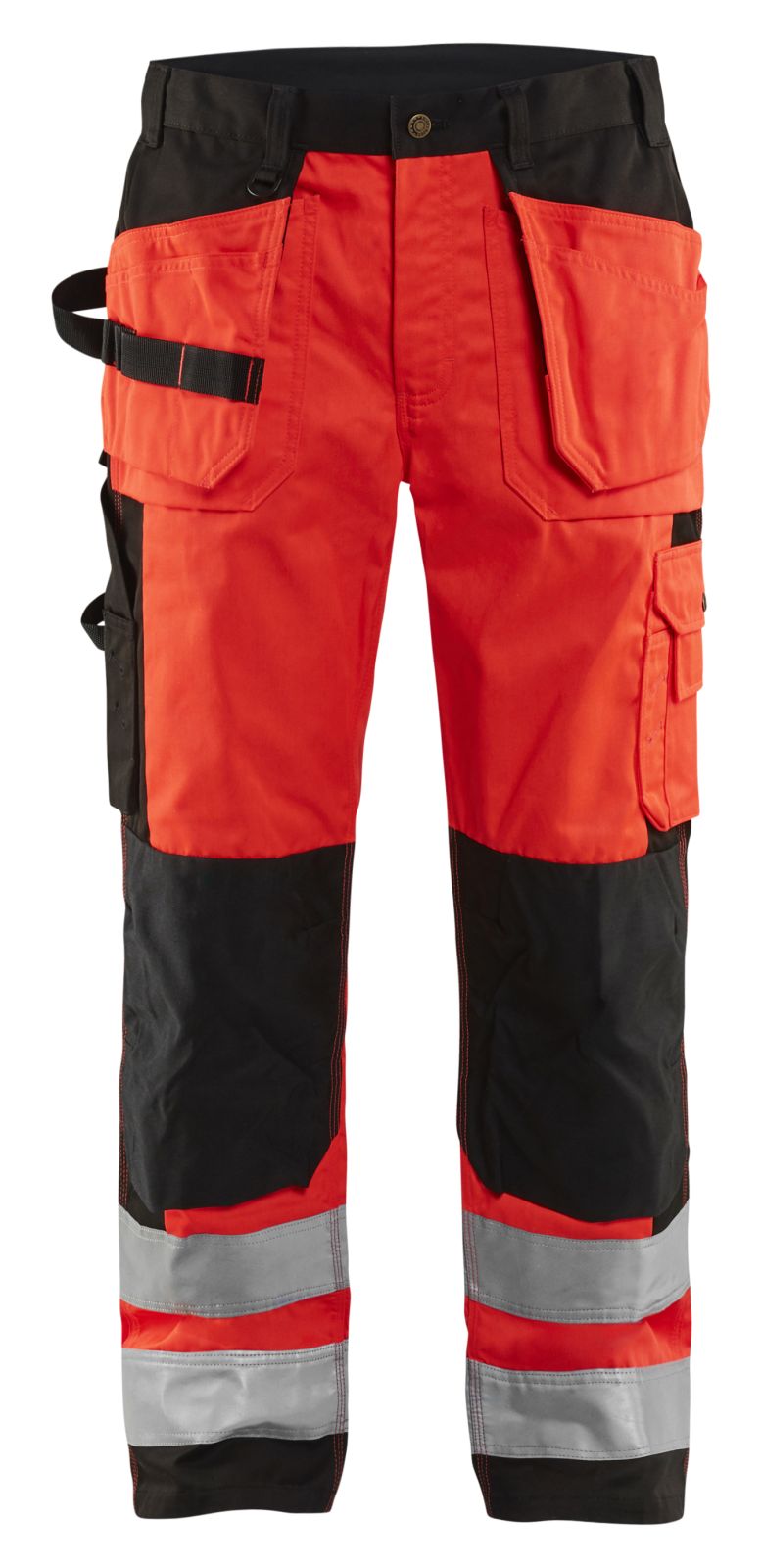 Blaklader Broeken 15331860 HiVis fluo rood-zwart(5599)