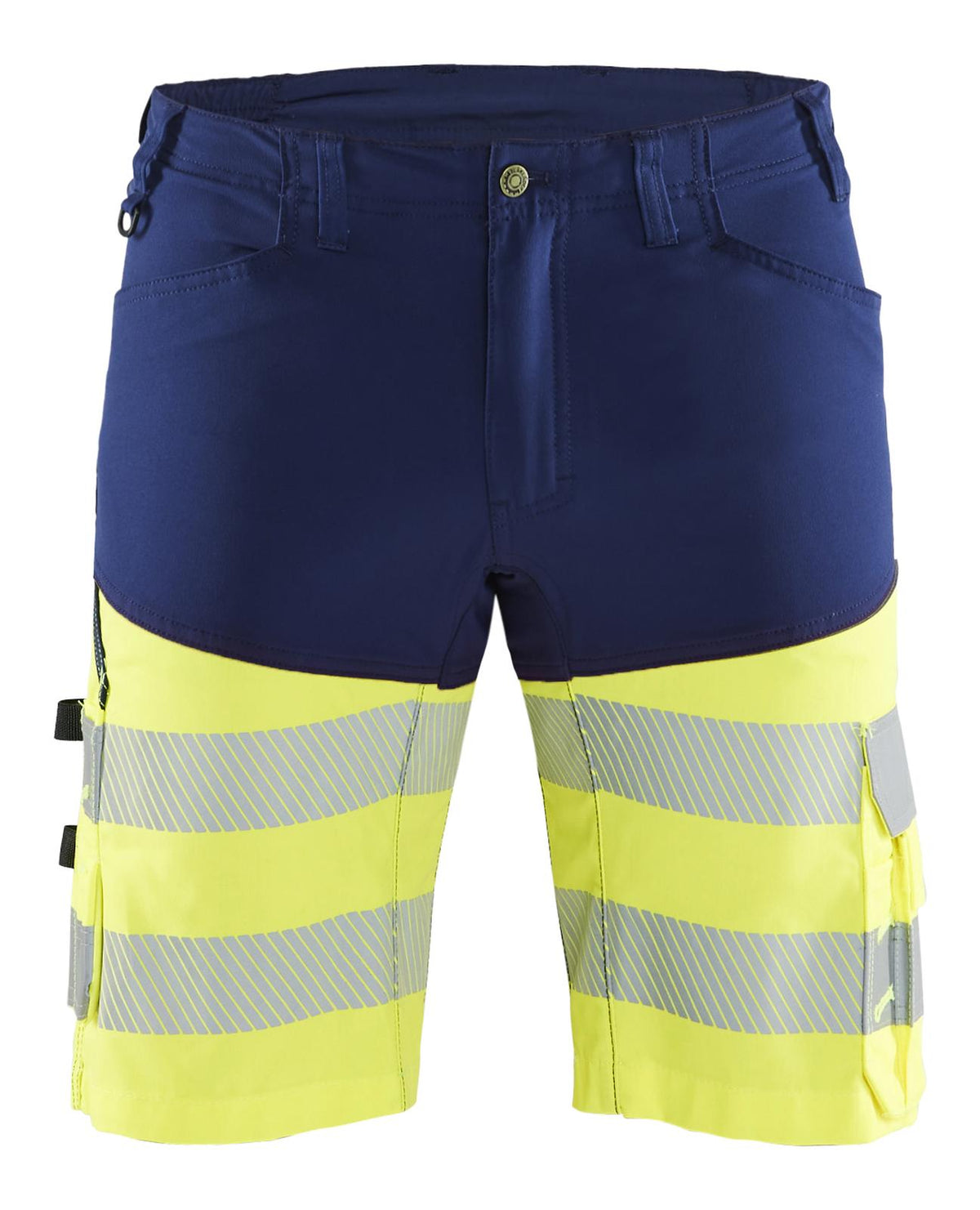Blaklader Broeken 15411811 HiVis marineblauw-fluo geel(8933)