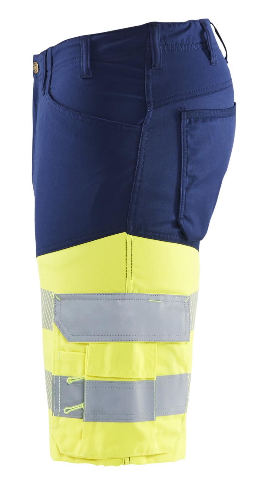 Blaklader Broeken 15411811 HiVis marineblauw-fluo geel(8933)