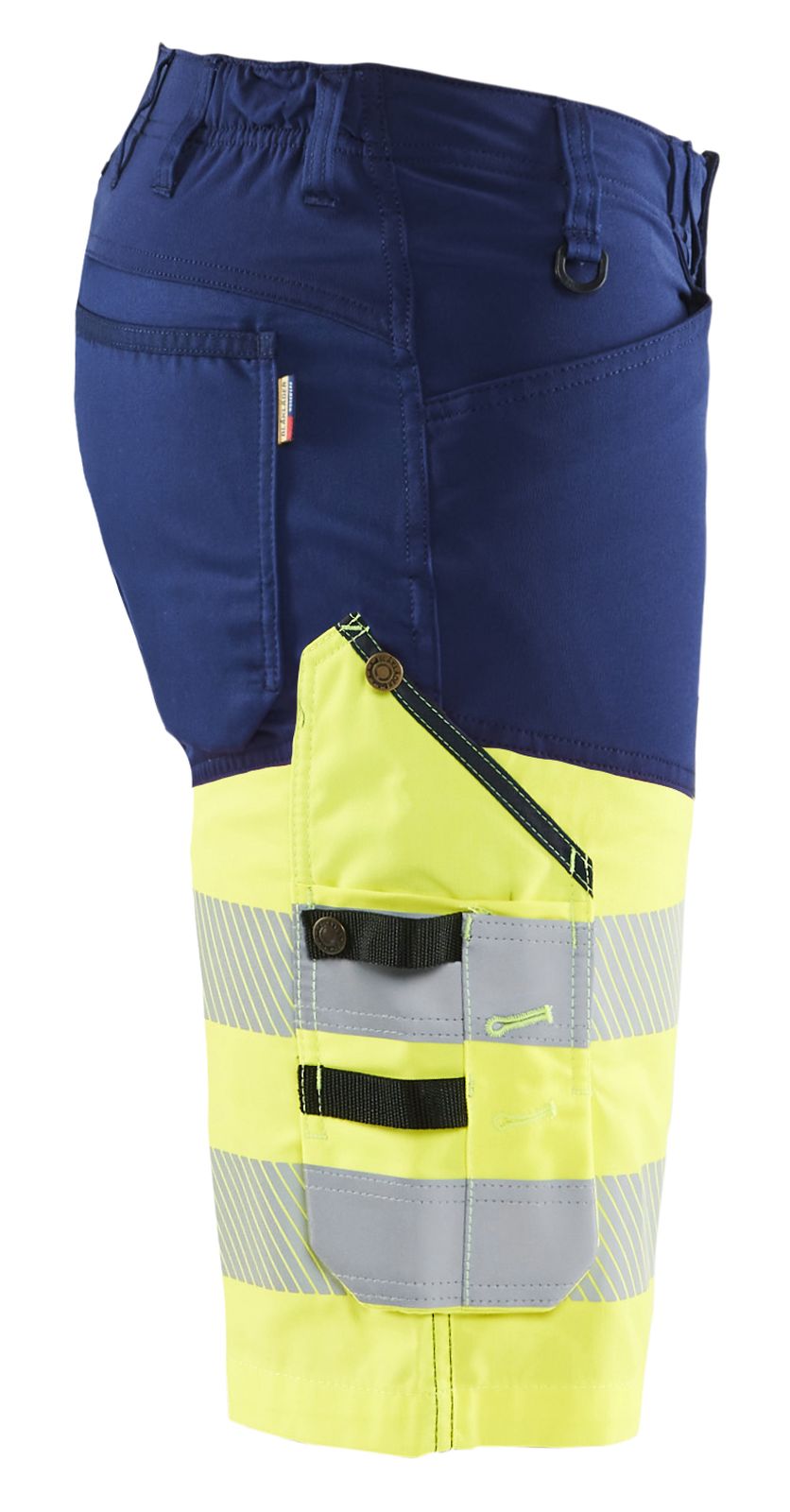 Blaklader Broeken 15411811 HiVis marineblauw-fluo geel(8933)