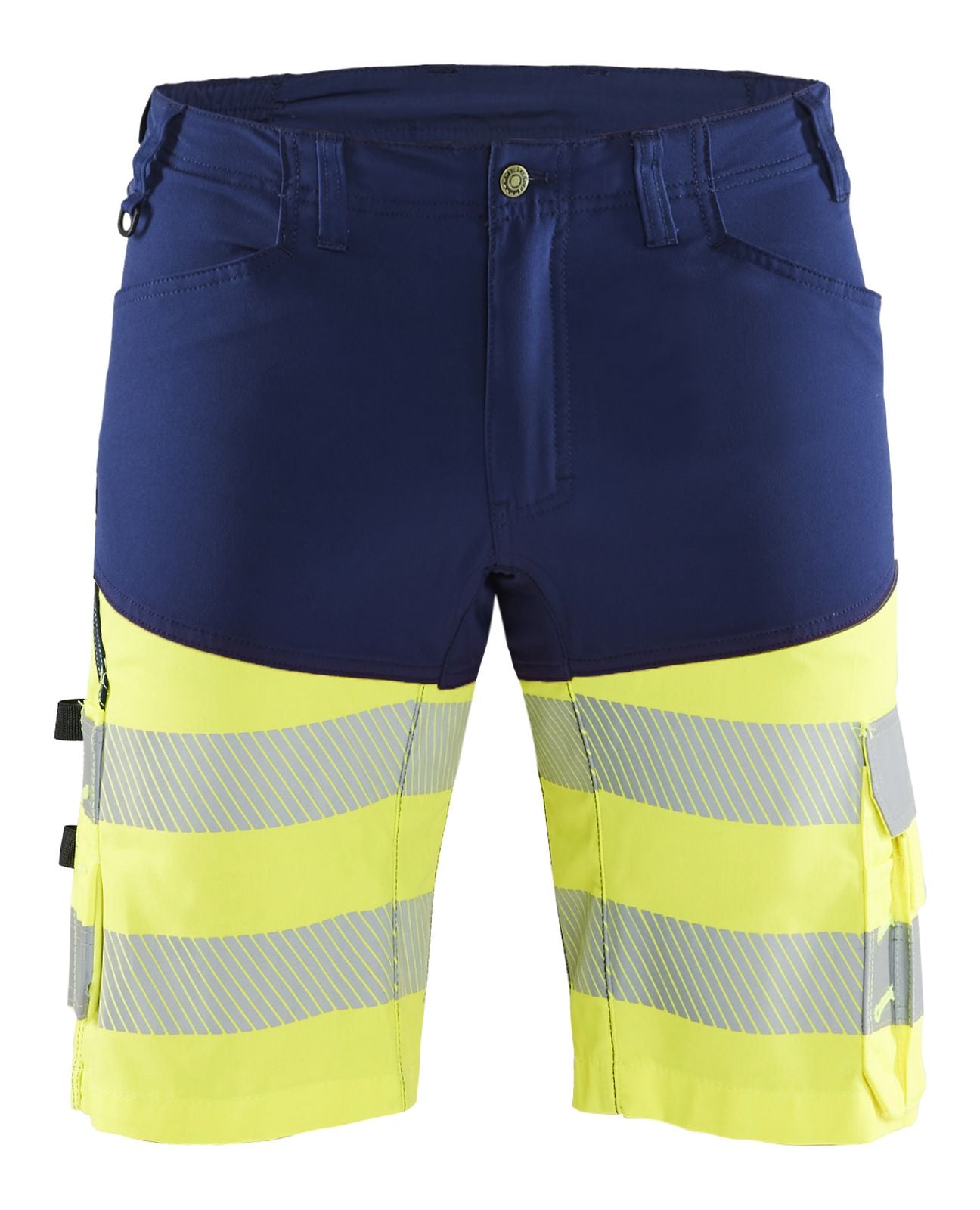 Blaklader Broeken 15411811 HiVis marineblauw-fluo geel(8933)