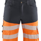 Blaklader shorts 15411811 middelgrijs-fluo-oranje(9653)
