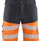 Blaklader shorts 15411811 middelgrijs-fluo-oranje(9653)