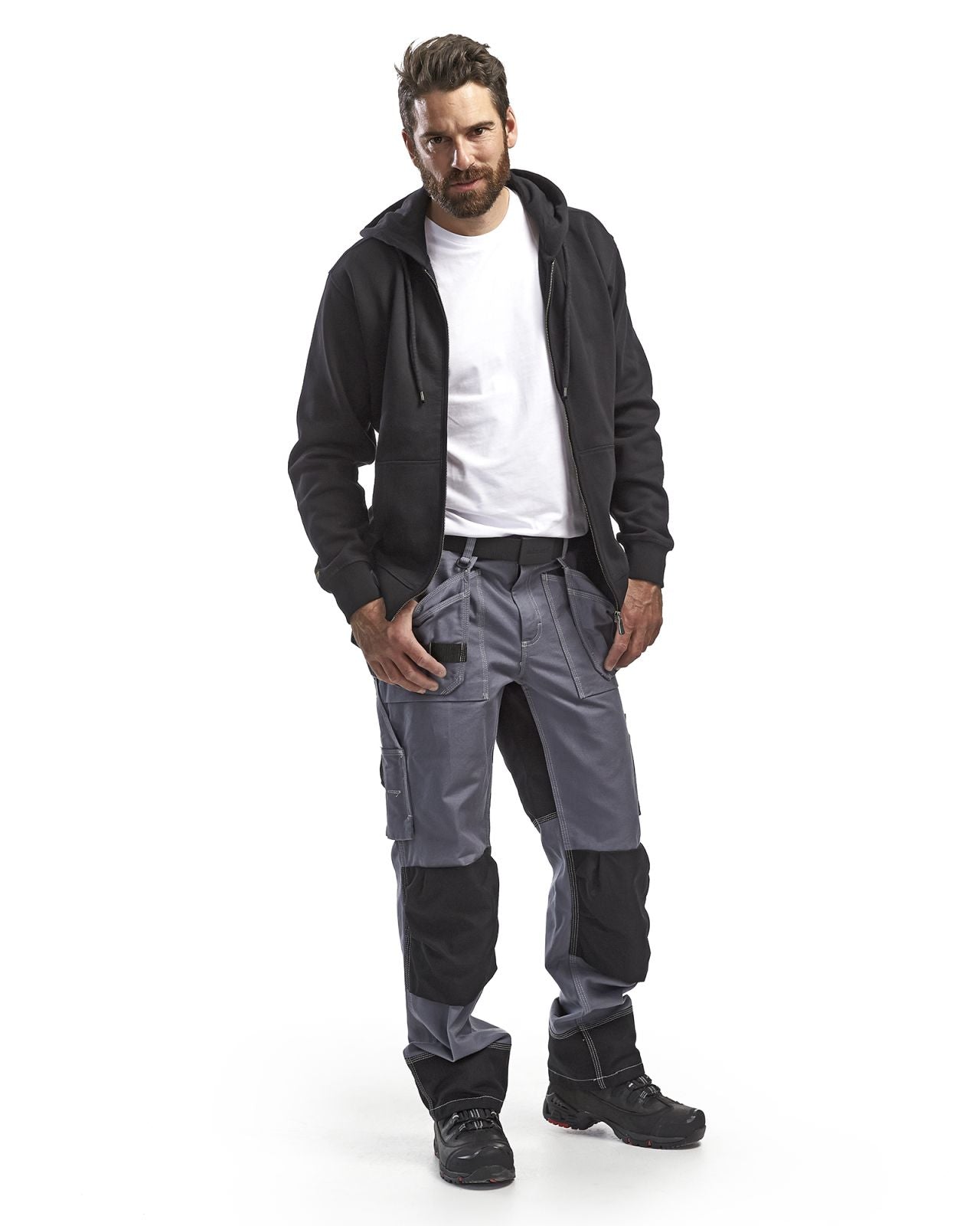 Blaklader Broeken 15501370 grijs-zwart(9499)