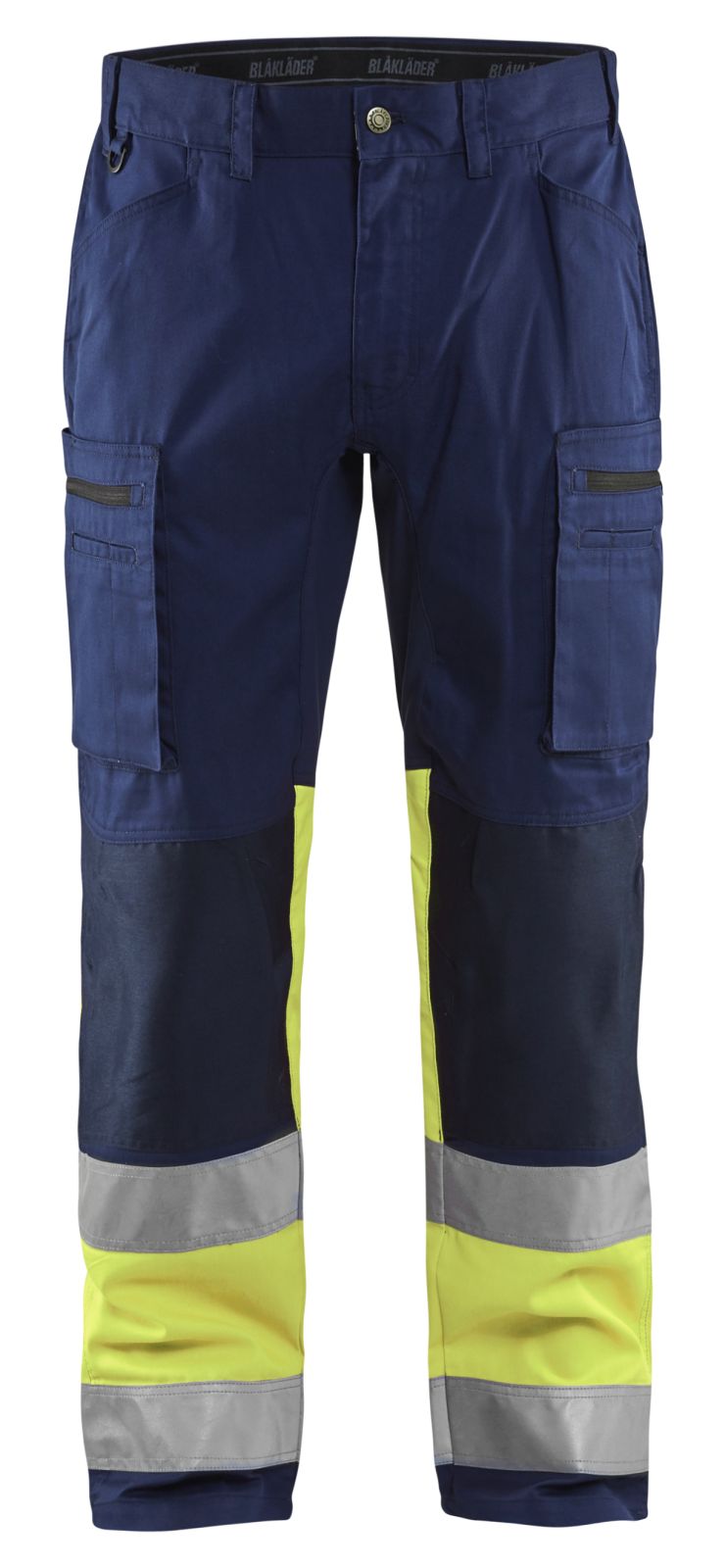 Blaklader Broeken 15511811 HiVis marineblauw-fluo geel(8933)