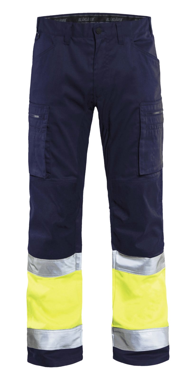 Blaklader Broeken 15511811 HiVis marineblauw-fluo geel(8933)