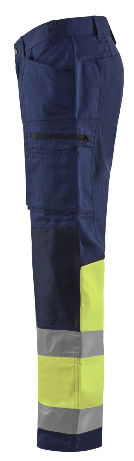 Blaklader Broeken 15511811 HiVis marineblauw-fluo geel(8933)