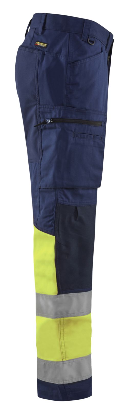 Blaklader Broeken 15511811 HiVis marineblauw-fluo geel(8933)