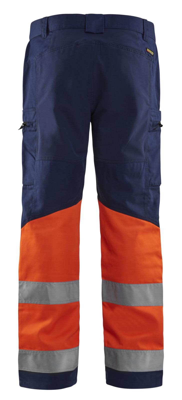 Blaklader Broeken 15511811 HiVis marineblauw-fluo oranje(8953)