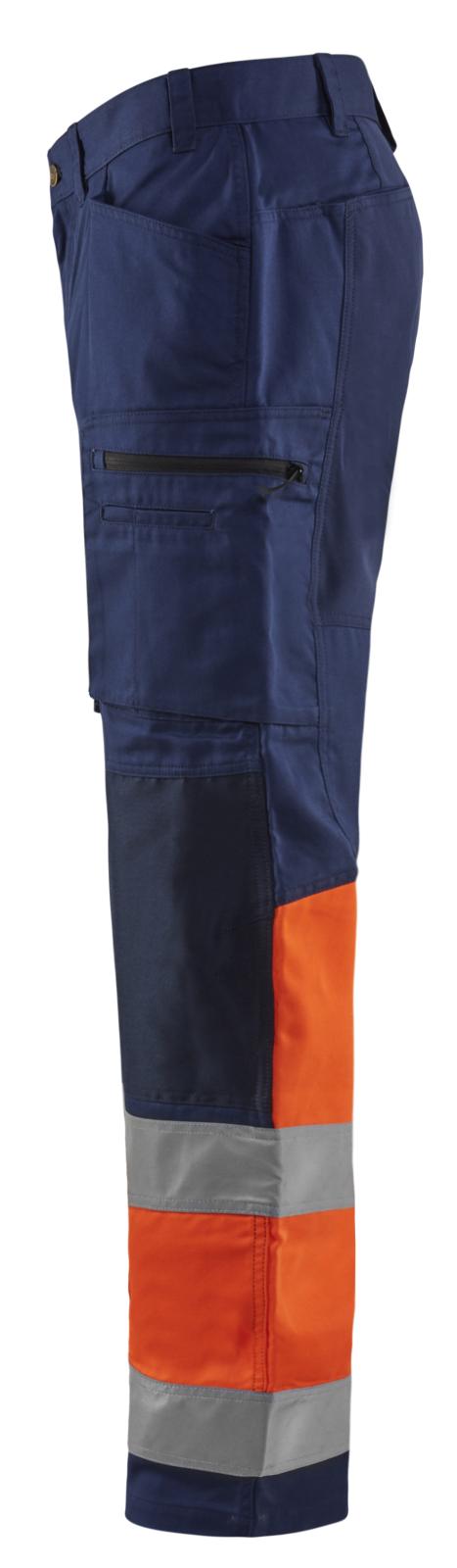 Blaklader Broeken 15511811 HiVis marineblauw-fluo oranje(8953)