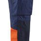 Blaklader Broeken 15511811 HiVis marineblauw-fluo oranje(8953)