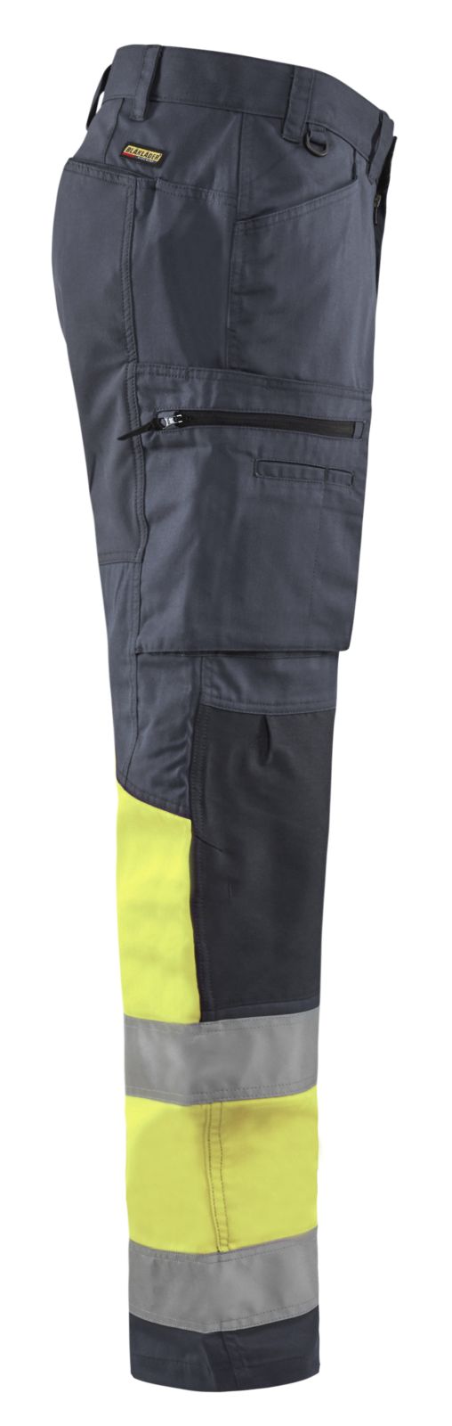 Blaklader Broeken 15511811 HiVis middelgrijs-fluo geel(9633)