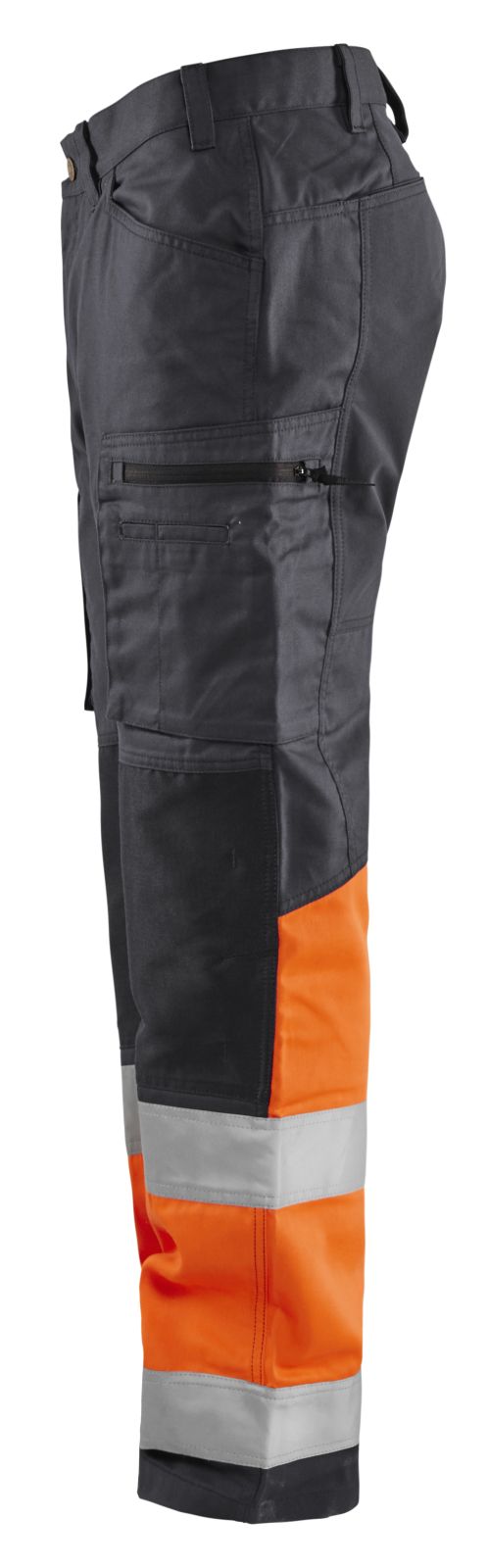 Blaklader Werkbroeken 15511811 middelgrijs-fluo-oranje(9653)