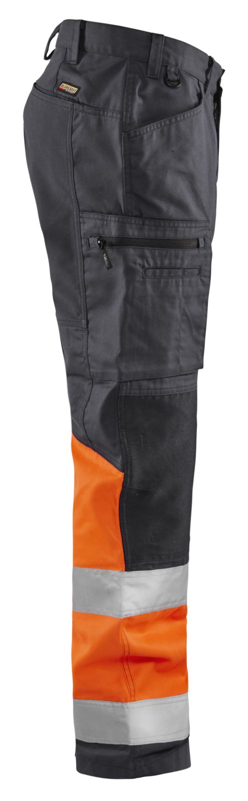 Blaklader Werkbroeken 15511811 middelgrijs-fluo-oranje(9653)