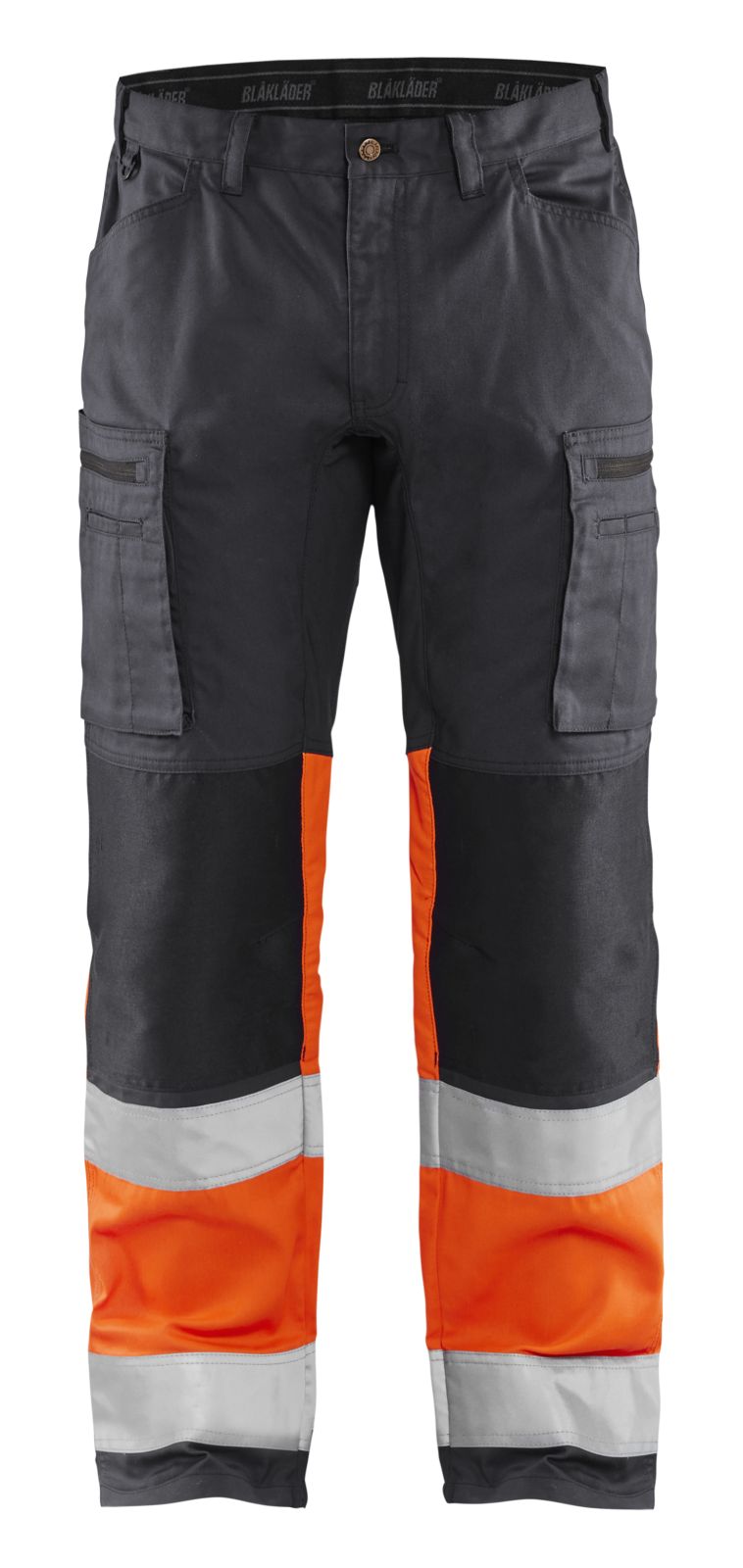 Blaklader Werkbroeken 15511811 middelgrijs-fluo-oranje(9653)