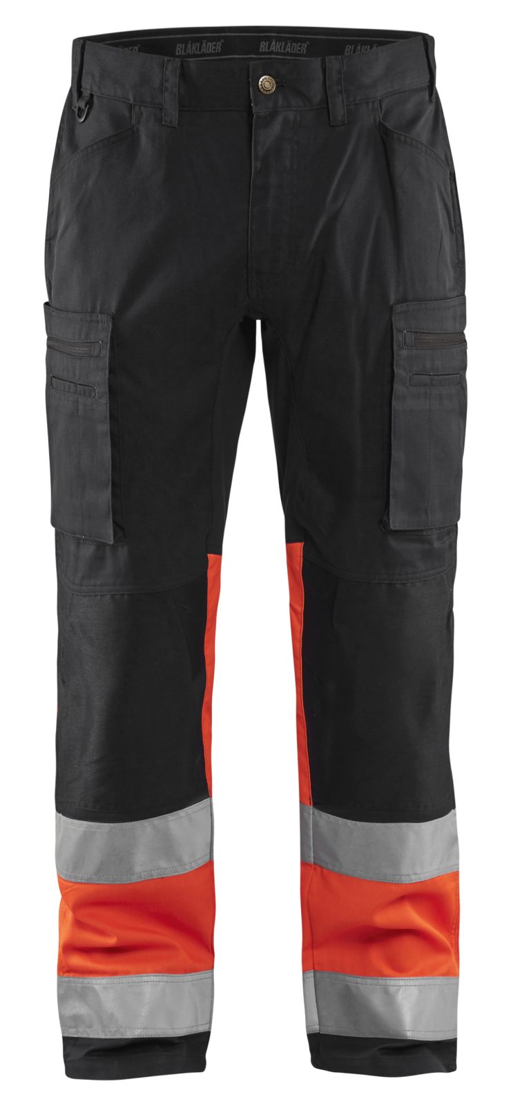 Blaklader Broeken 15511811 HiVis zwart-fluo rood(9955)